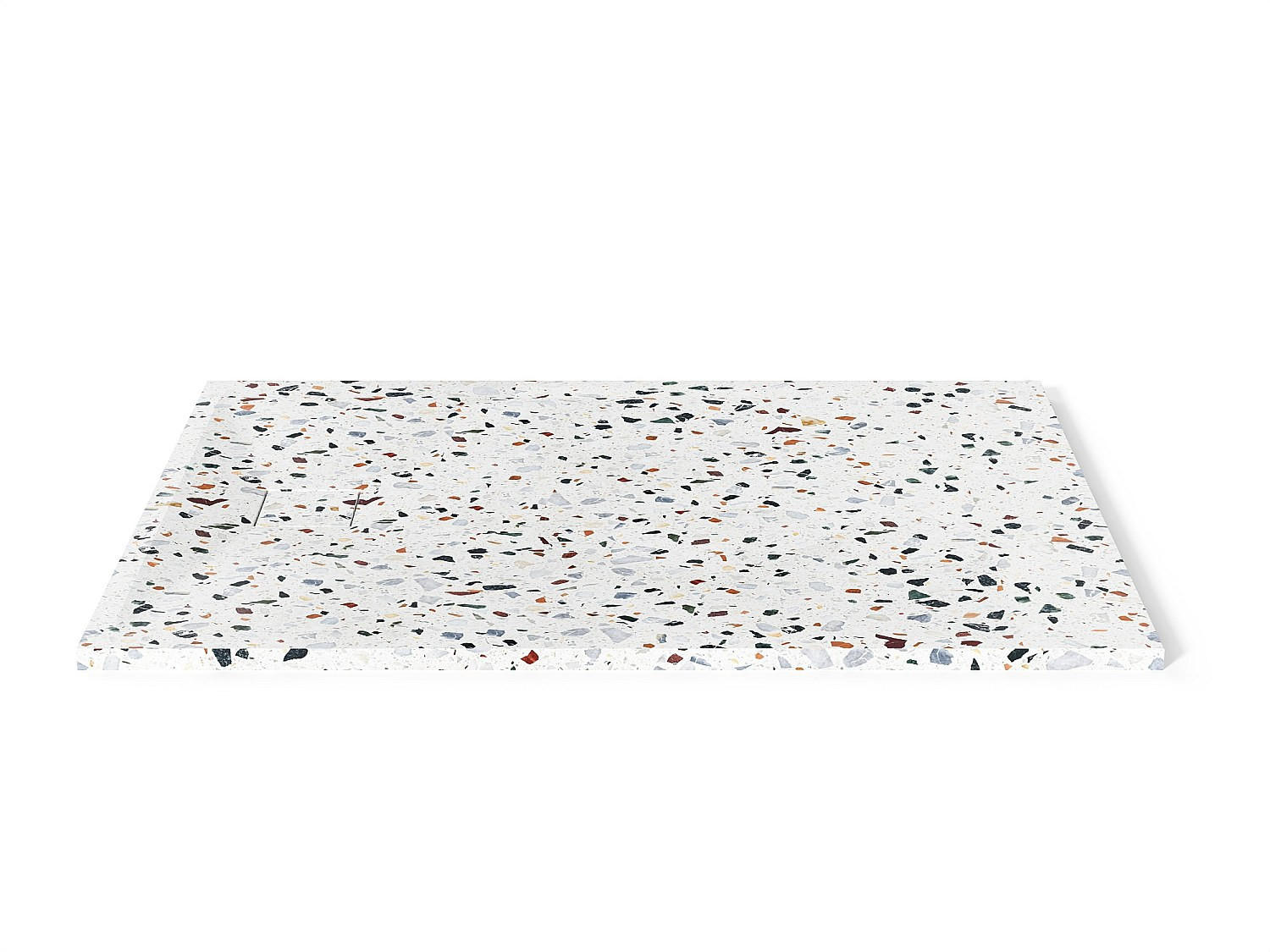 DUSCHWANNE - 140 cm x 90 cm - Harz - Blau, Weiß MIRNOSA - Blau/Weiß, Kunststoff (90cm) - Vente-Unique