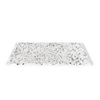 DUSCHWANNE - 120 cm x 90 cm - Harz - Blau, Weiß - MIRNOSA - Blau/Weiß, Kunststoff (90cm) - Vente-Unique