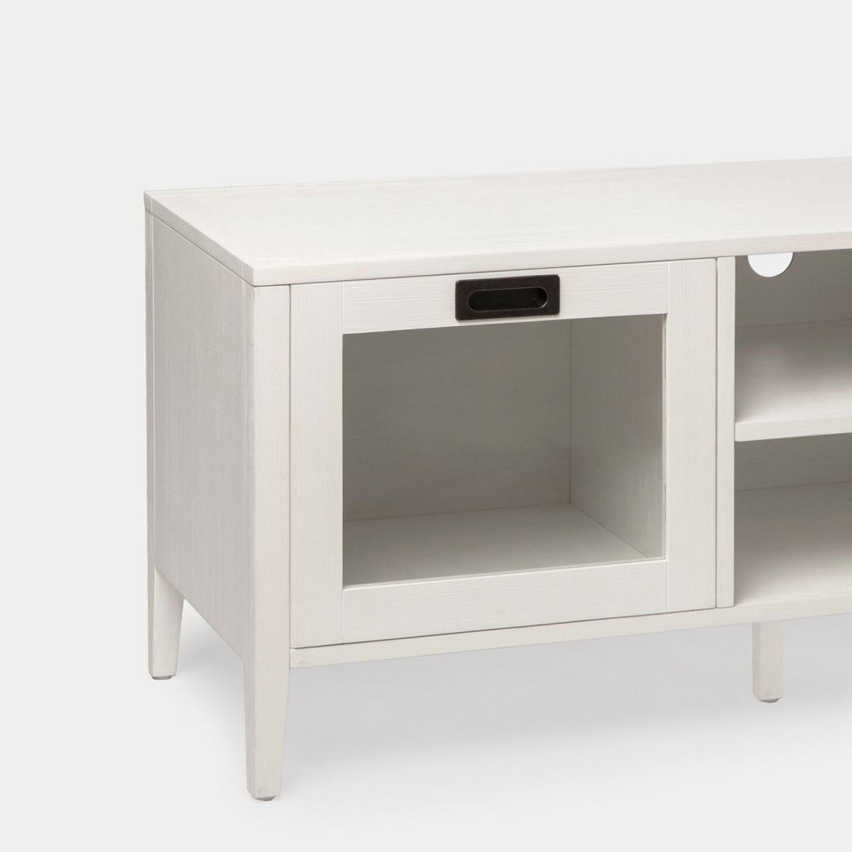 TV-ELEMENT Edan Weiß 140 cm x 50 cm - Weiß, Holzwerkstoff (140/50/40cm) - Klast Home