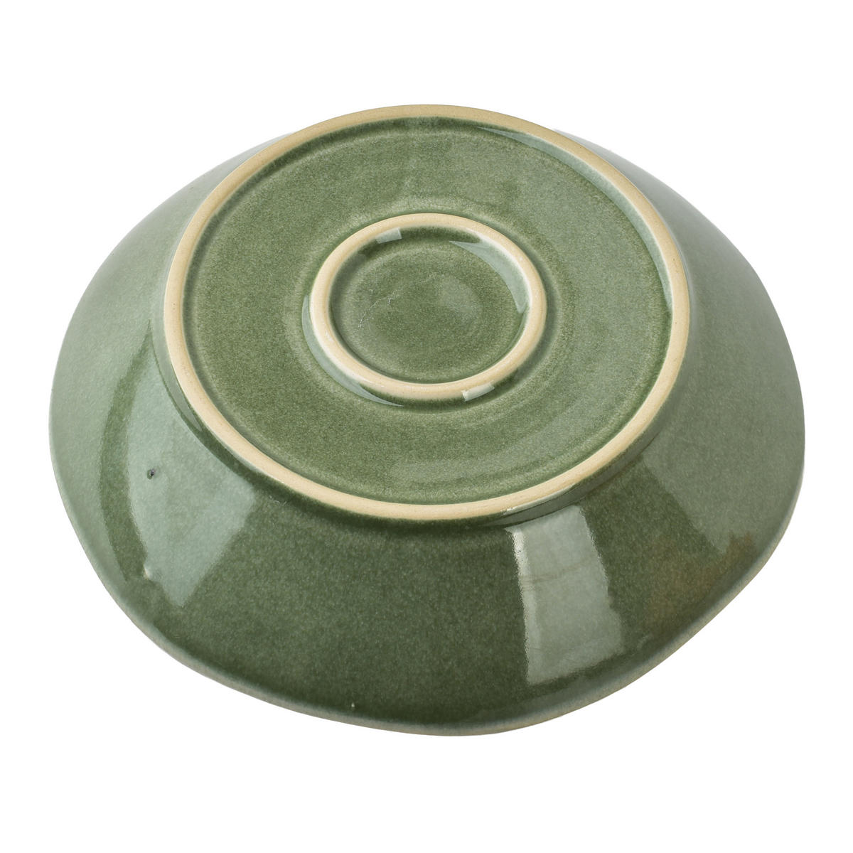 MÍSA BASIC NATURE, keramika - zelená barva, keramika (21/21/4.6cm) - Mondex