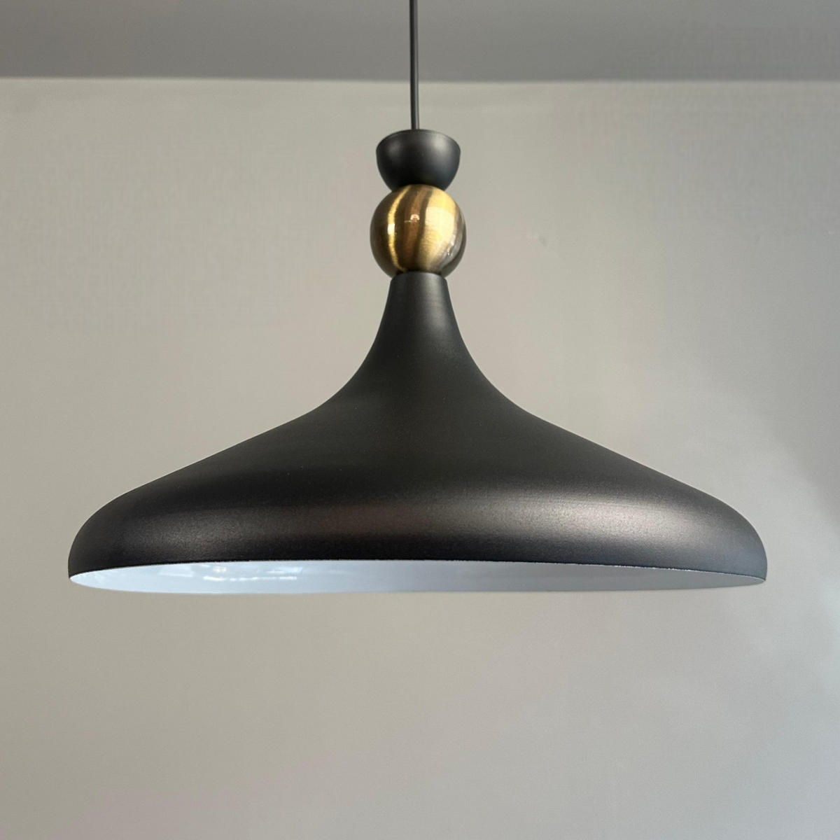 PENDELLEUCHTE Umbrix - Schwarz, Metall (35/35/25cm) - Bamyum