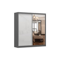 SCHIEBETÜRENSCHRANK - Ben 35bs (Graphit, 203 cm) - Graphitfarben, Holzwerkstoff (203/218/61cm) - Möblo
