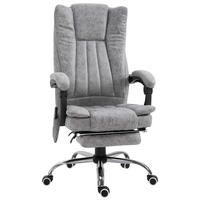 SESSEL 62/67/113-120 cm, Massage & Wärme, verstellbar,Grau - Grau, Kunststoff (67/113/62cm) - Redom