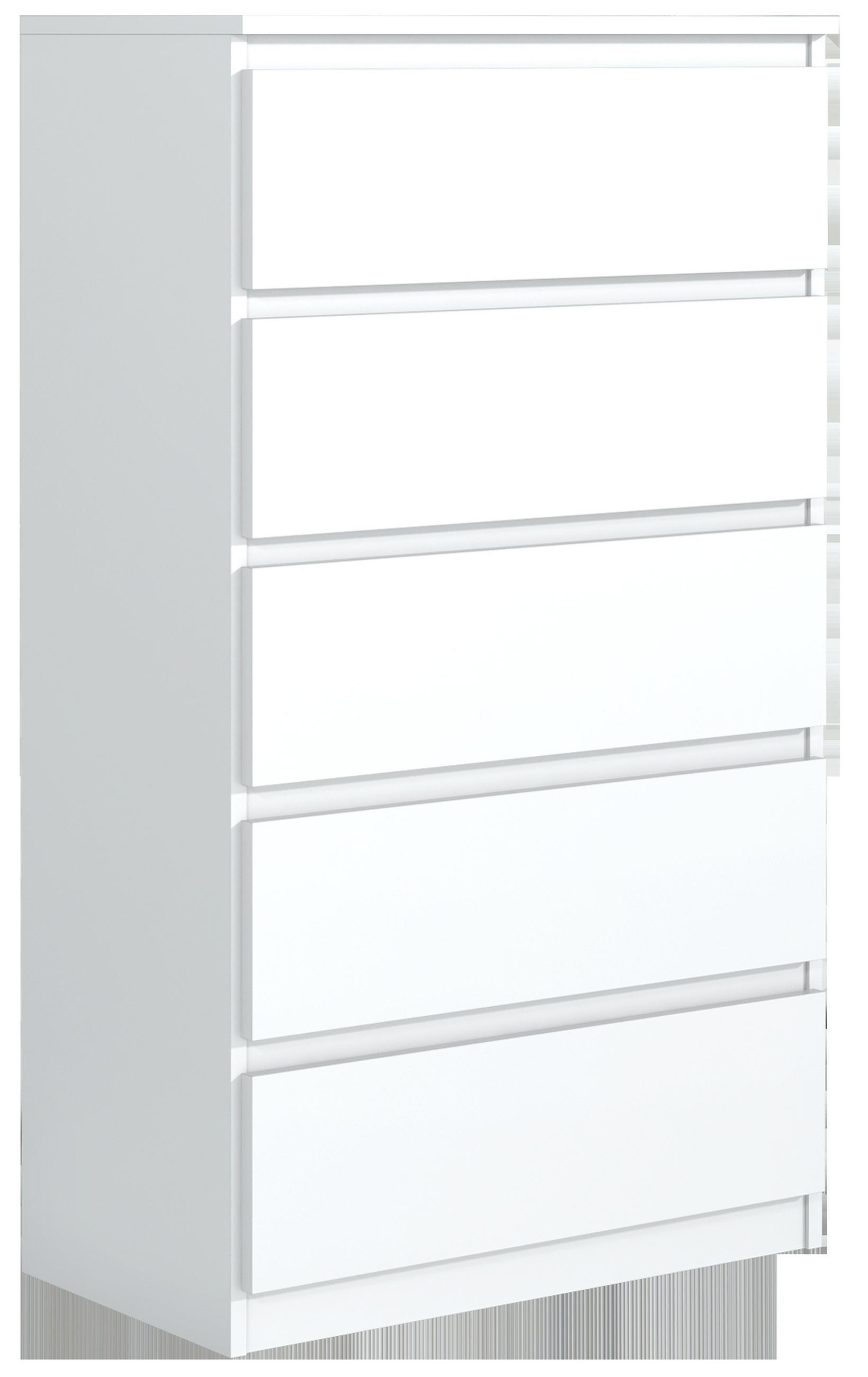 BYRÅ Vit 70/125/39 125/70/39 cm