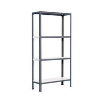 WOHNREGAL LIVING KOALA METAL mit 4 Fachböden | HxBxT 160x80x30cm | Fachlast 150kg | Anthrazit/Weiß - Anthrazit, Metall (80/160/30cm) - PROREGAL