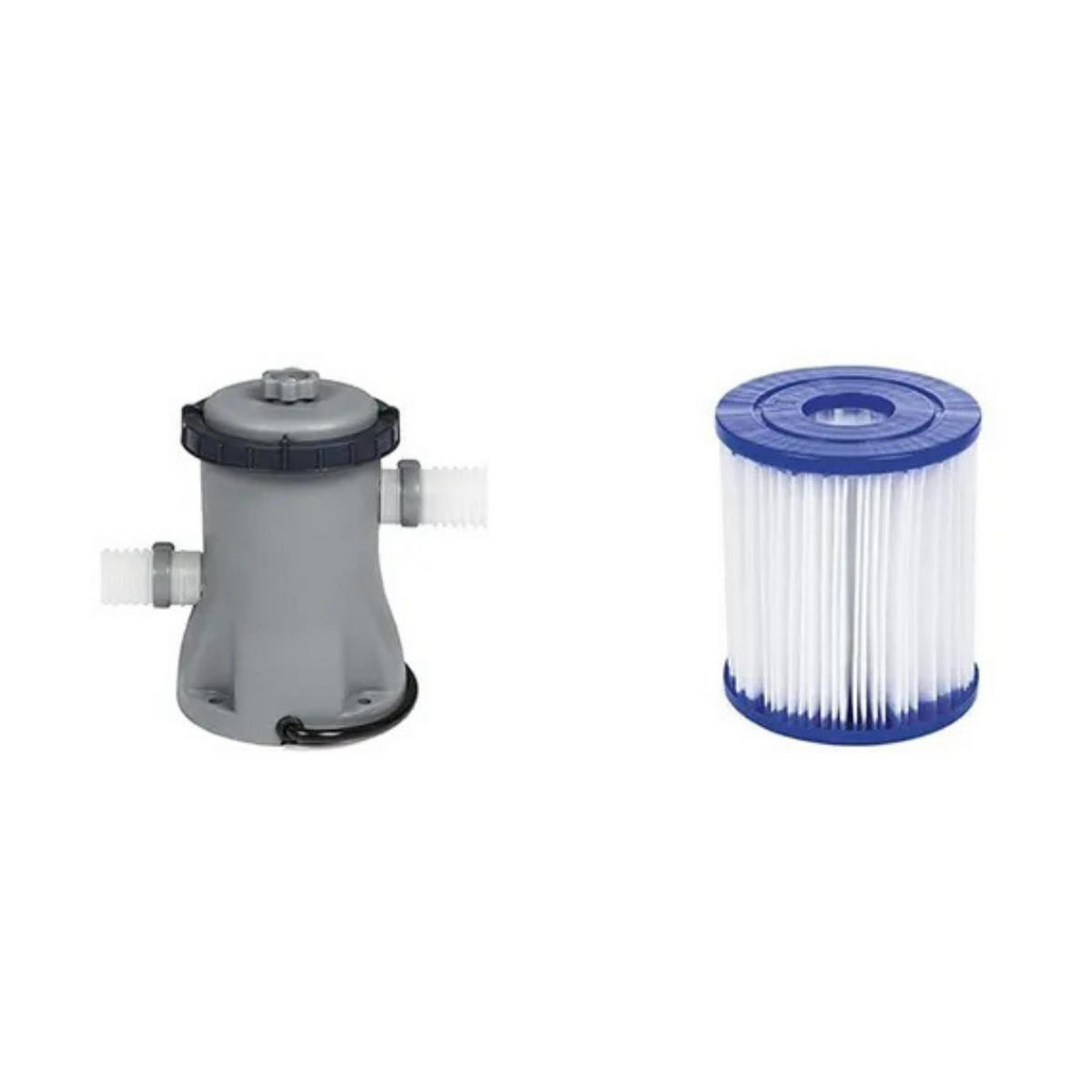 FRAMEPOOL, Rund, 366x76 cm, Aufstellpool, Komplettset, Familienpool, Gartenpool, mit Pumpe, robust, Sommerpool, groß, Outdoor, Planschbecken - Blau, Kunststoff (366/76/366cm) - Bestway