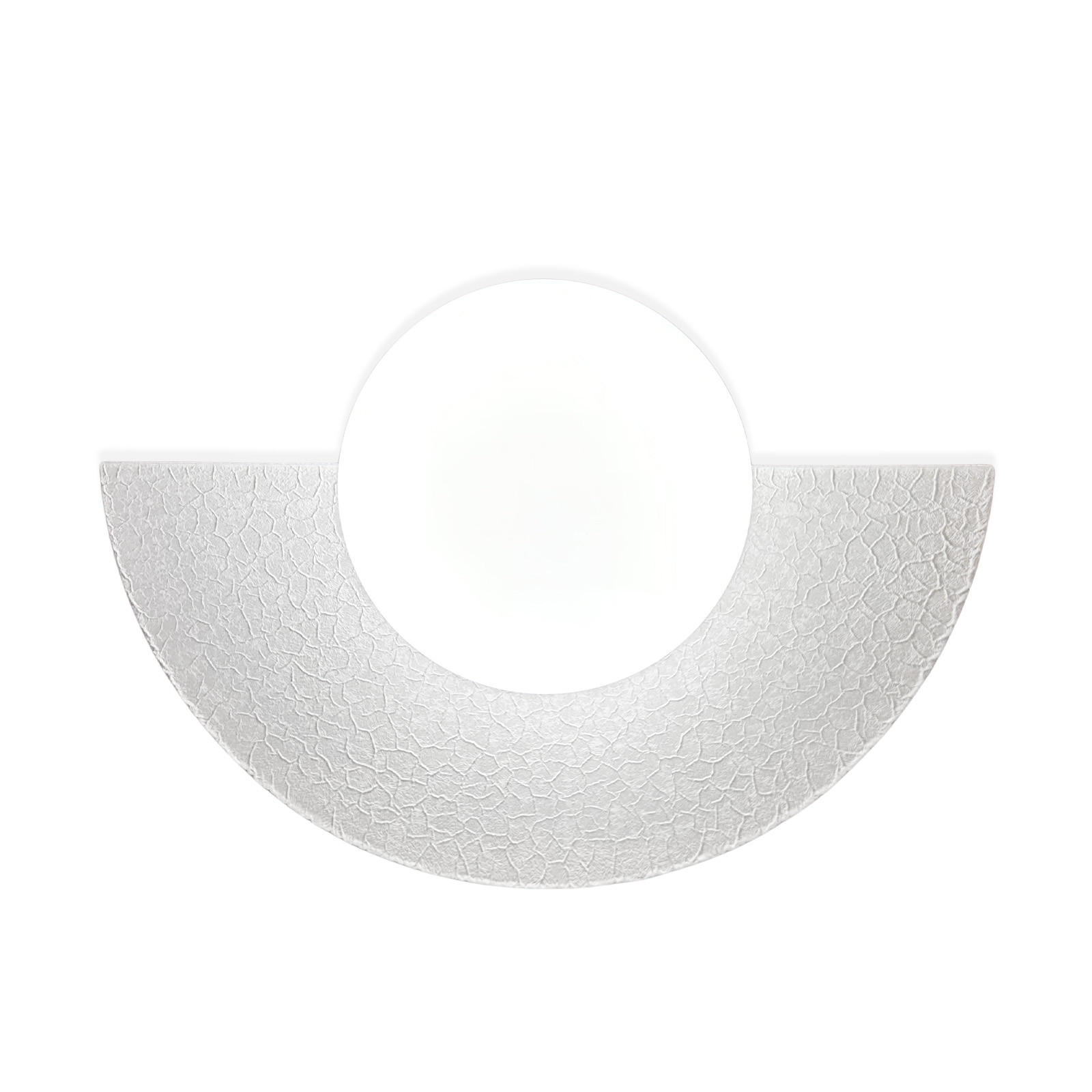 WANDLEUCHTE Innen Vintage 20/13 cm - Creme, Glas/Metall (20/17/13cm) - Bamyum
