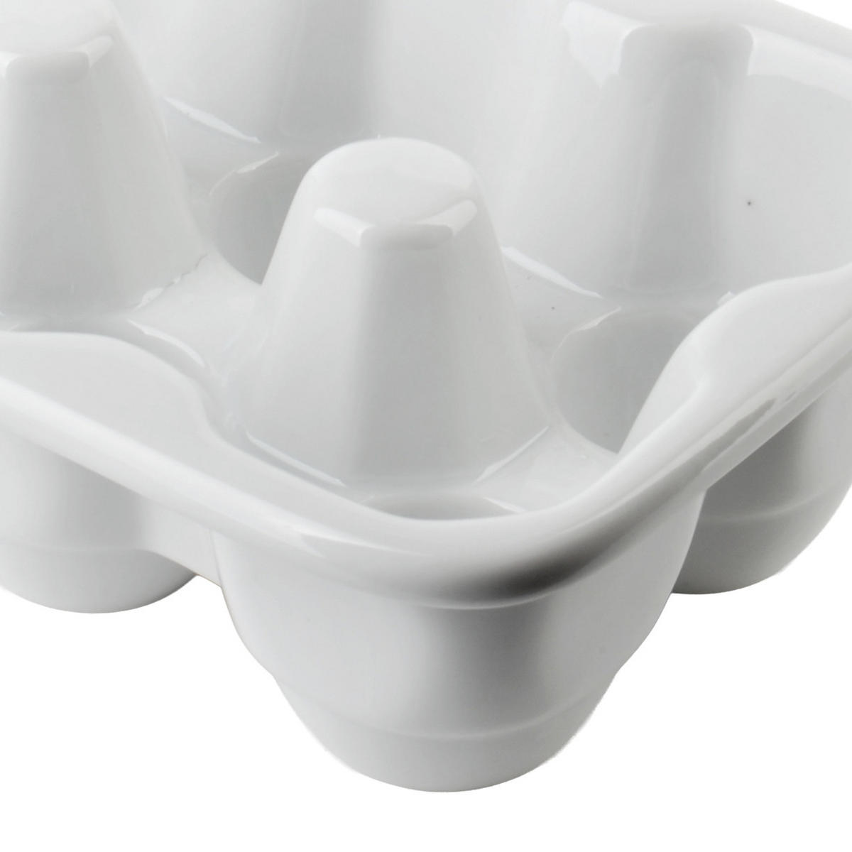 EIERBECHER Basic weiß 17/11/5 cm Porzellan - Weiß, Keramik (11/5/17cm) - Mondex