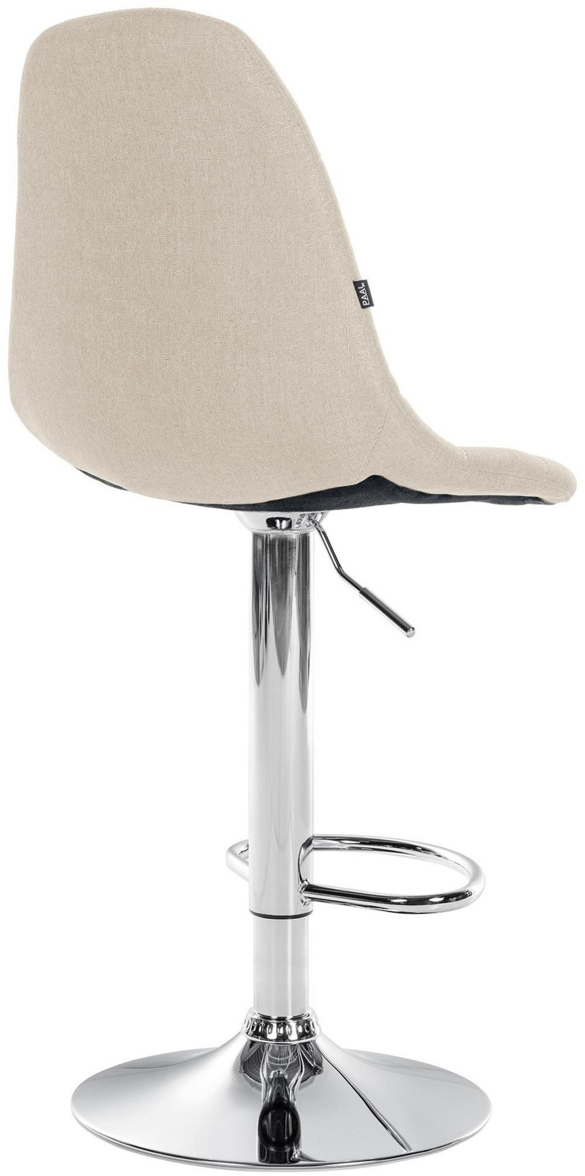 BARHOCKER Metall creme - Creme, Textil/Metall (47/99/56cm) - CLP