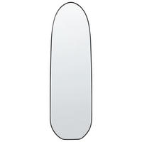 WANDSPIEGEL 45/160 cm Metall Schwarz Darnets - Schwarz, Metall (45/160/3cm) - Beliani