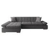 ECKSOFA Malwi, Seite: Links - Chromfarben, Holz/Textil (278/161cm) - MIRJAN24