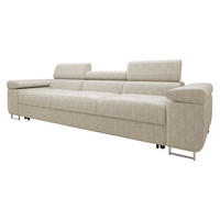 SCHLAFSOFA Torezio 3 Bis Cord - Beige, Holz/Textil (263/90/102cm) - MIRJAN24