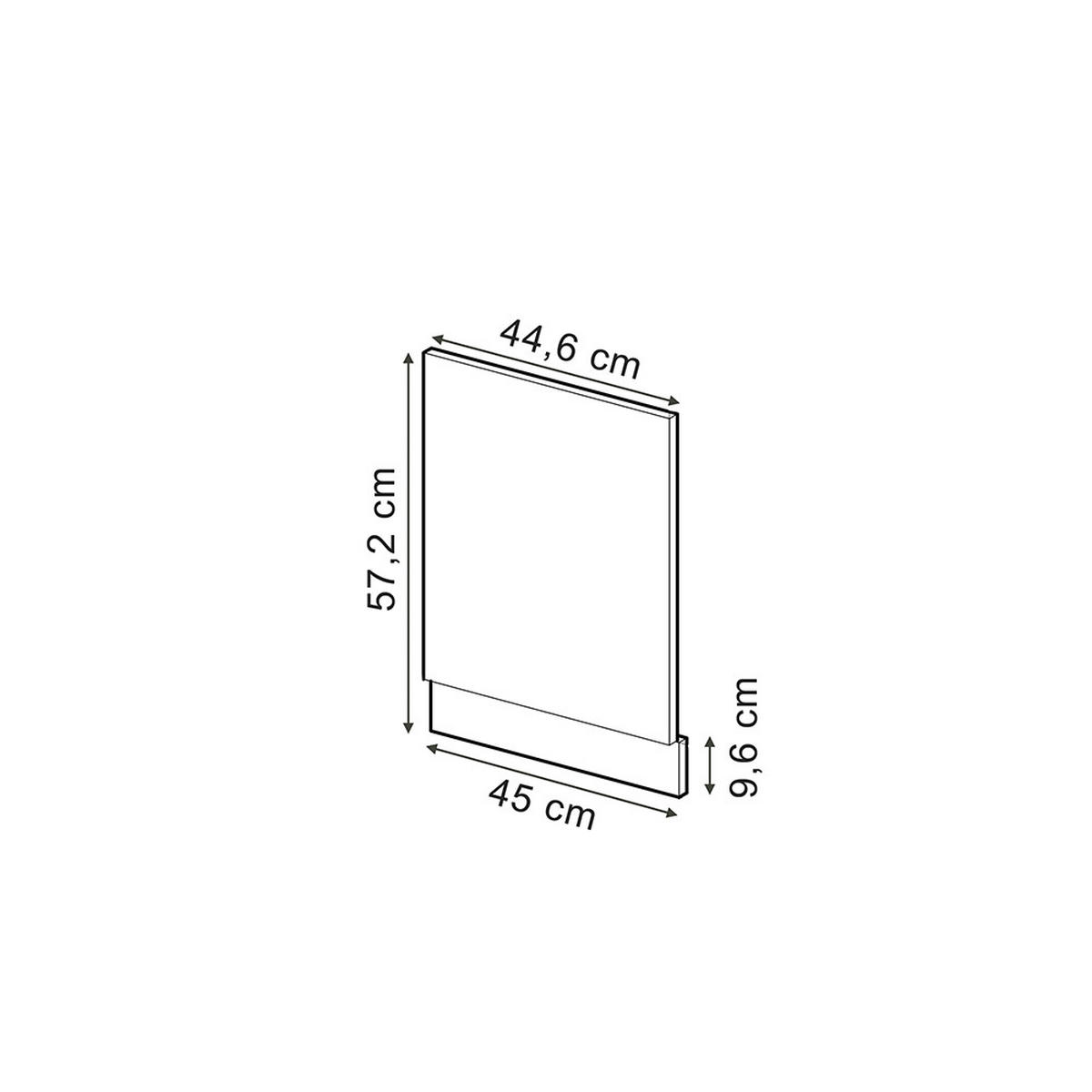 FRONTBLENDE R-Line, Mint Landhaus/Anthrazit, 45 cm Arbeitsplatte Anthrazit - Anthrazit/Grün, Holzwerkstoff (45/67.4/60cm) - Vicco
