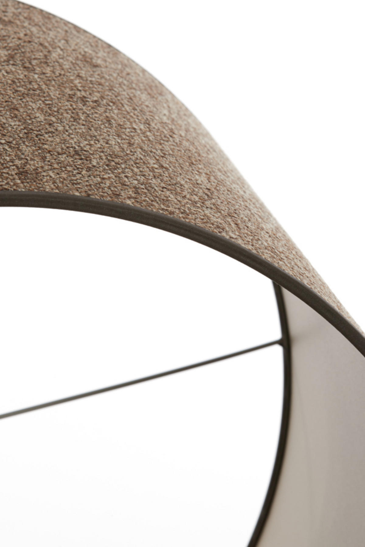 LAMPENSCHIRM Saverna Braun Ø50/38 cm - Braun, Textil (50/50/38cm) - Light & Living