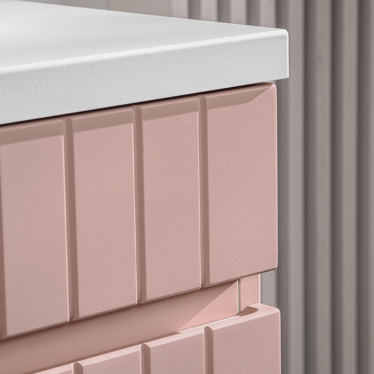 WASCHTISCH 60cm Zelie Rose - Pink, Holzwerkstoff (60/46/46cm) - Petits-meubles