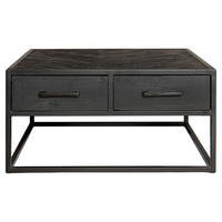 COUCHTISCH Cosmopolitan Mangoholz 80 cm / 80 cm Schwarz - Schwarz, Holz (80/80/40cm)