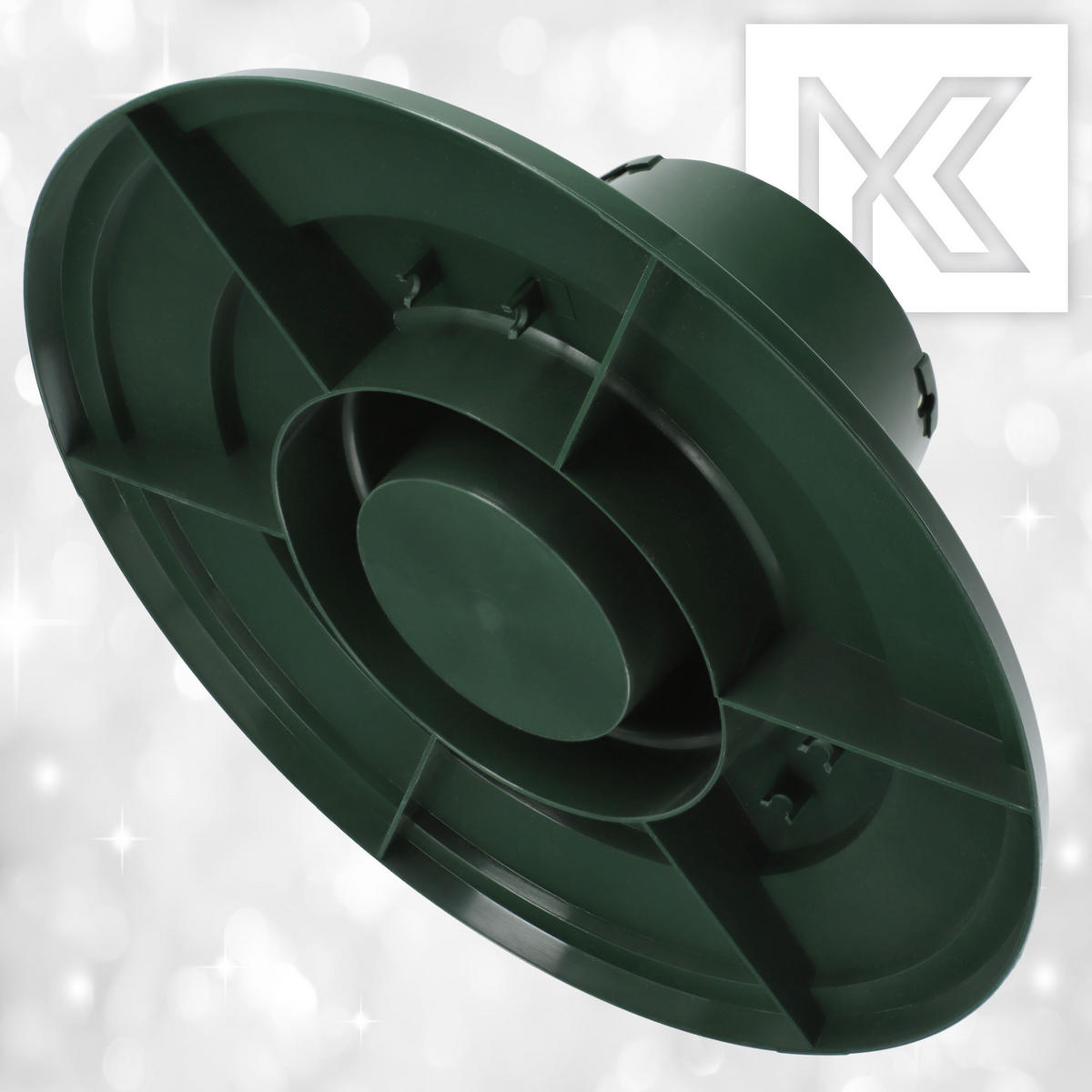 KADAX Weihnachtsbaumständer Christbaumständer 2m Grün - Grün, Kunststoff (15.5cm) - KADAX