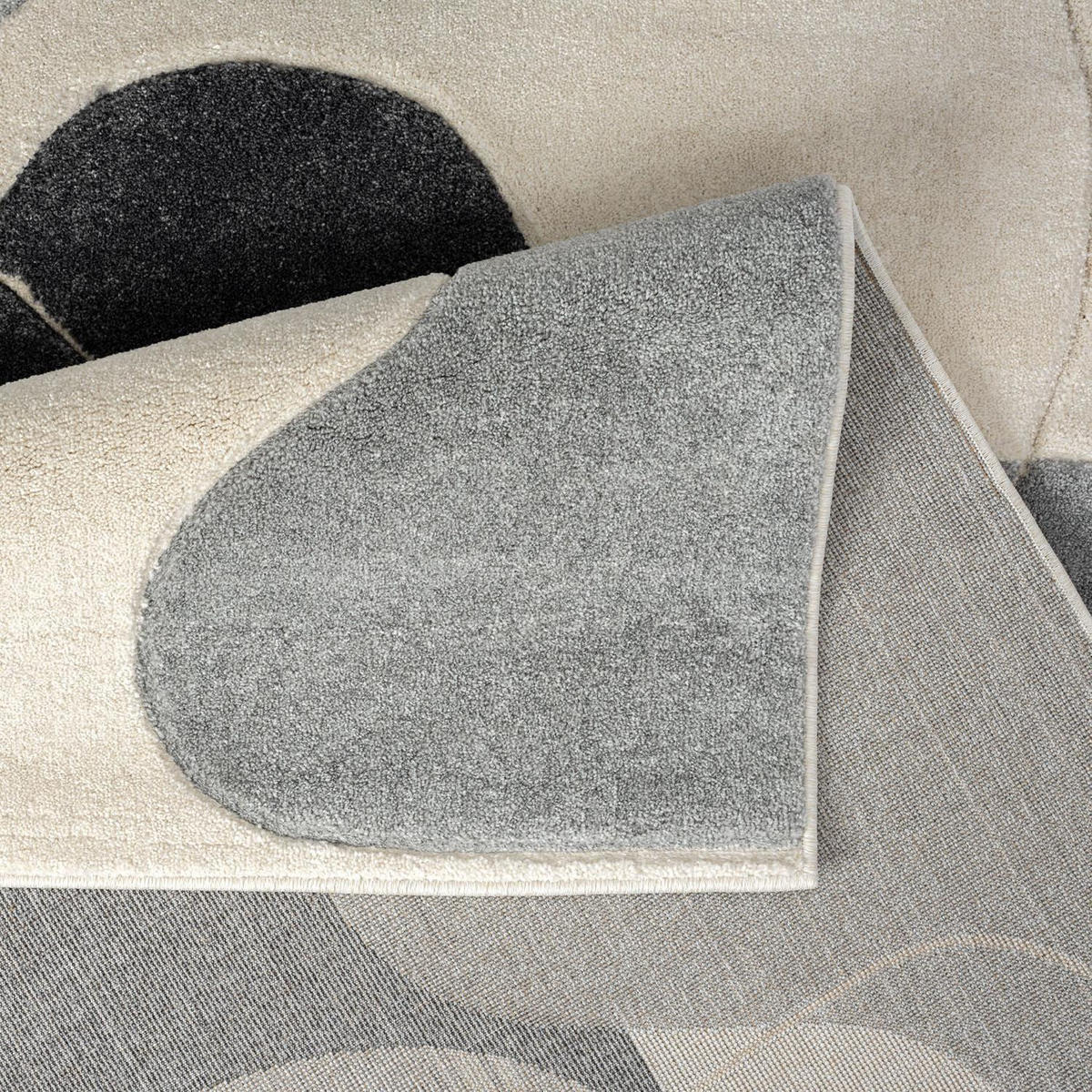 KURZFLOR-TEPPICH Bonito 7158 Grau 120x170 cm - Grau, Textil (120/170cm) - carpet city