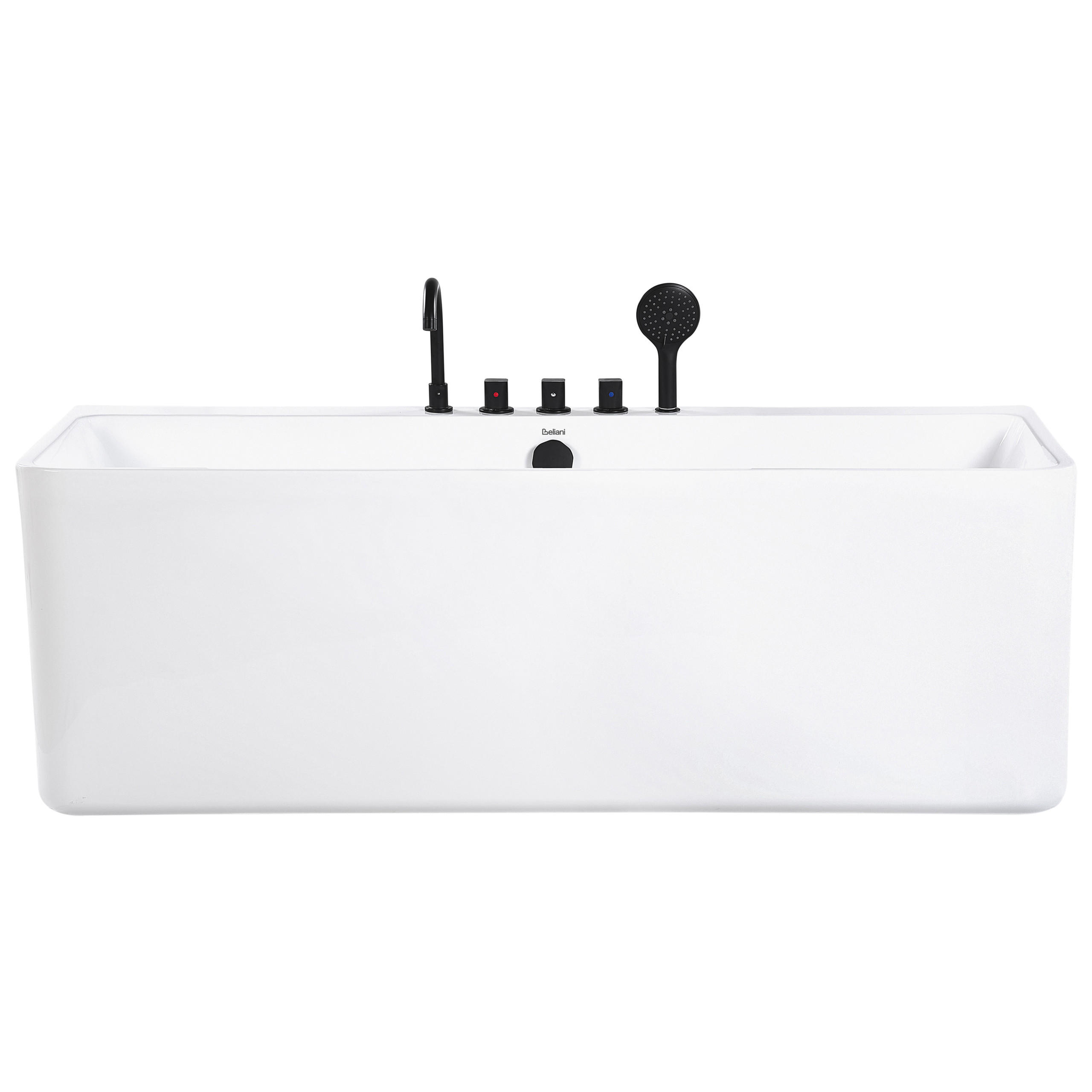 BADEWANNE 75x170x58 cm weiß Quatre - Weiß, Kunststoff (75/58/170cm) - Beliani