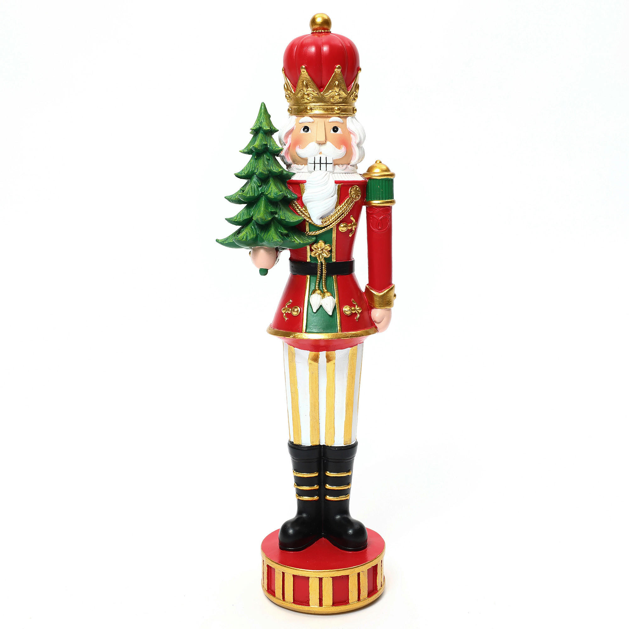 NUSSKNACKER Figur B14 x T11 x H46 cm - Rot, Kunststoff (11/46/14cm) - Hometopia