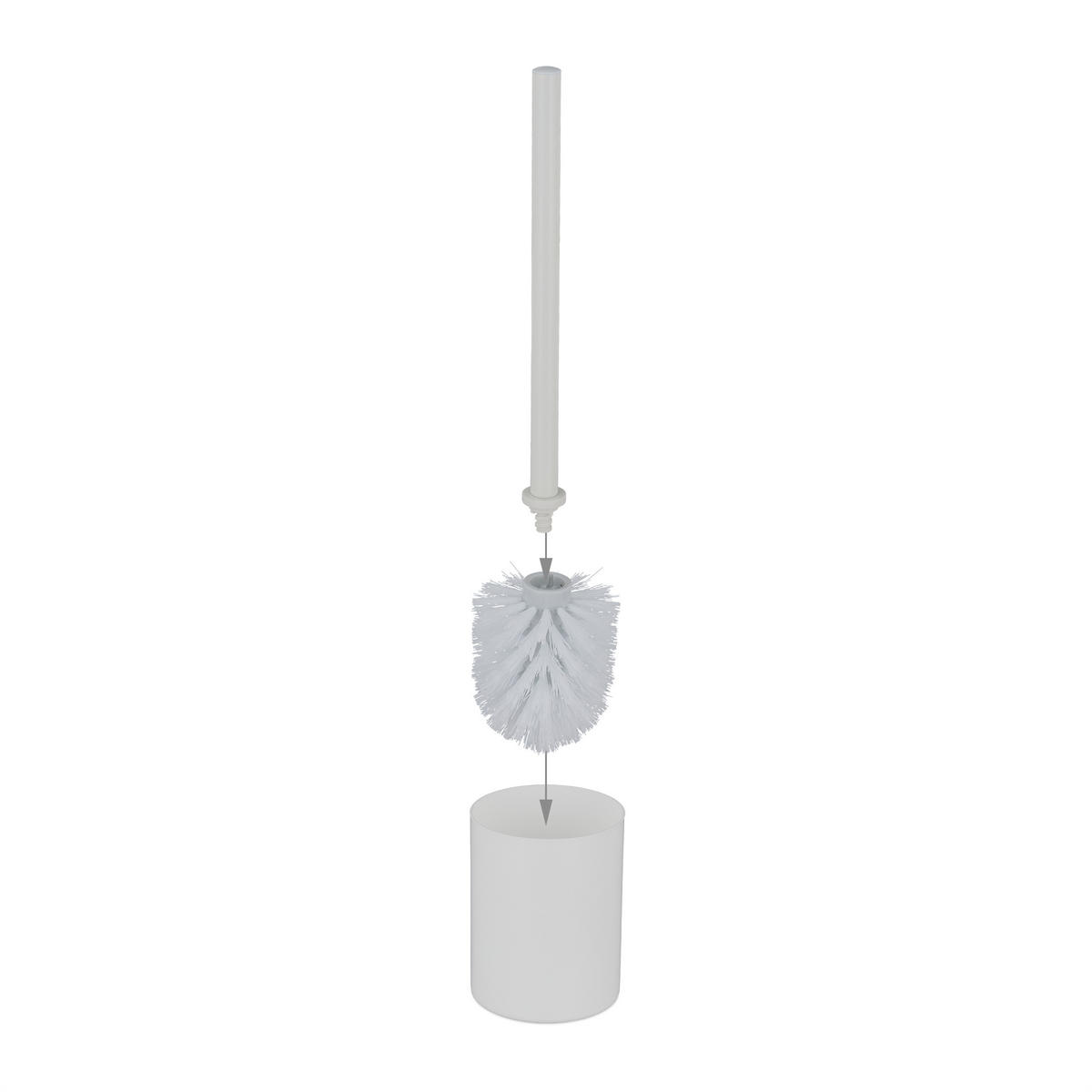 WC-GARNITUR - Multicolor, Holzwerkstoff/Metall (18.5/75/18.5cm) - Relaxdays
