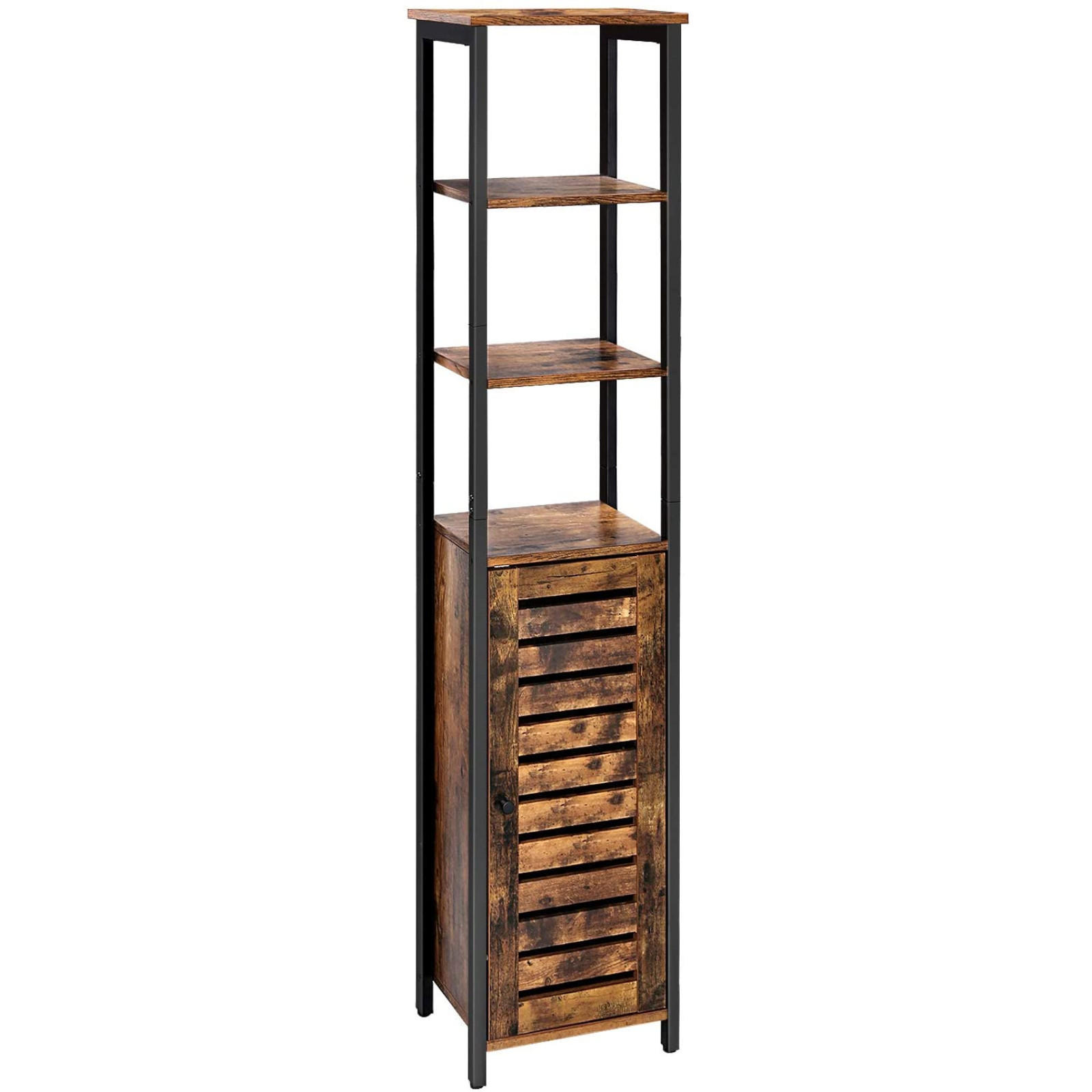 Begryf Standregal Dunkelbraun, Schwarz 30x167x37 cm
