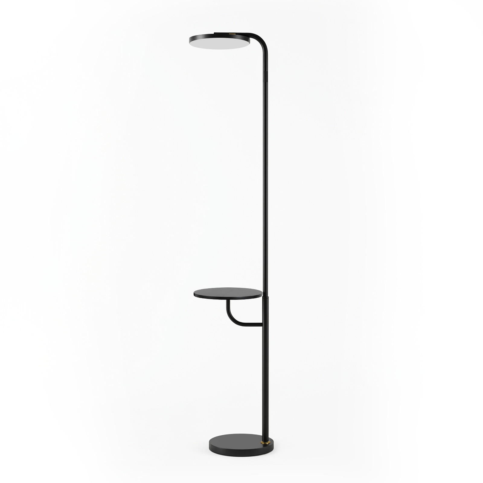LED STEHLAMPE Evvin 34/28/174 cm - Schwarz, Kunststoff/Metall (34/28/174cm) - ZMH