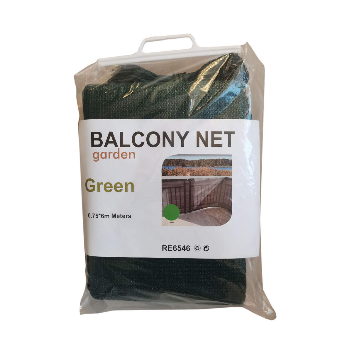 BALKONABDECKUNG Grün 600/1/75 cm - Grün, Kunststoff (600/75cm) - Mobili Rebecca