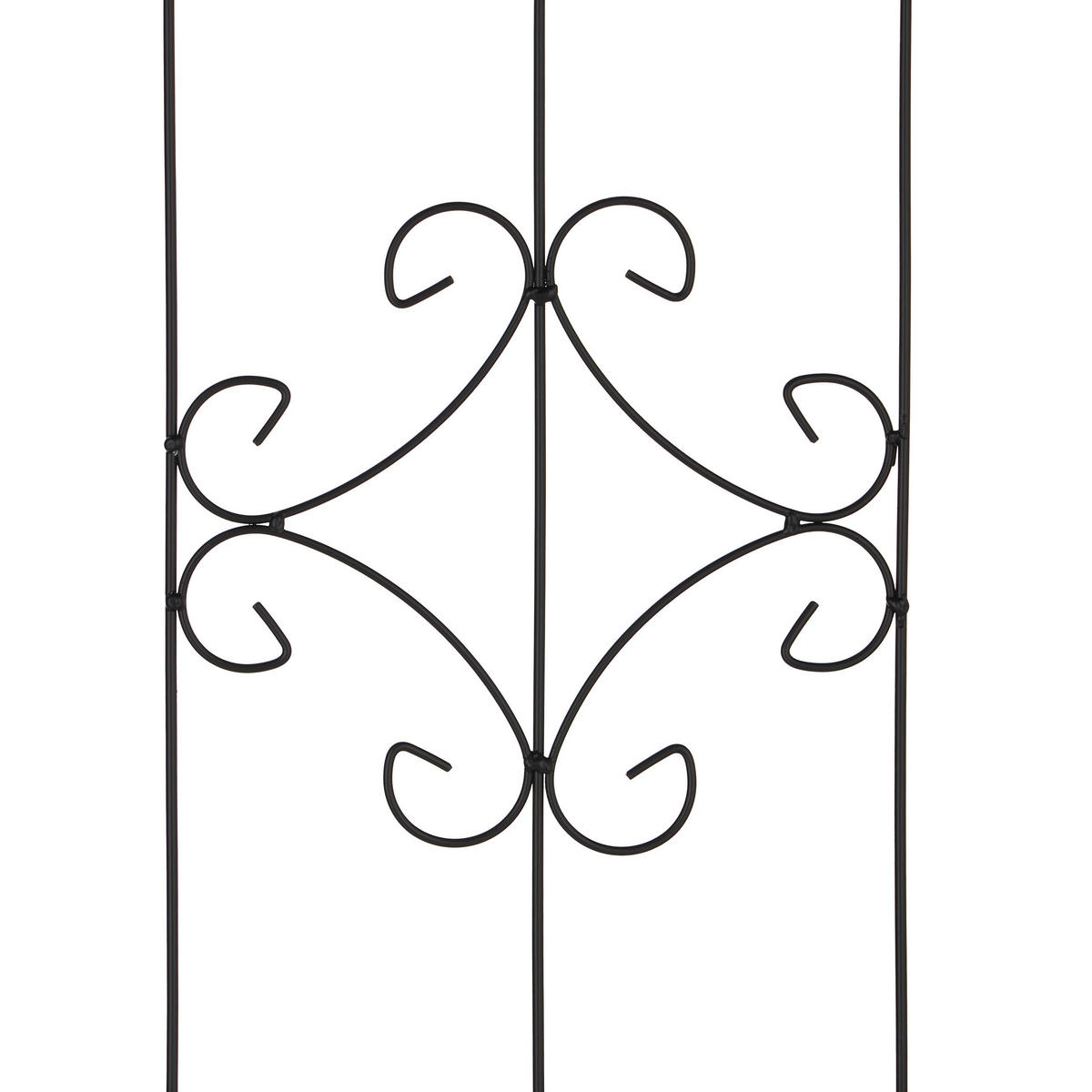 2XRANKGITTER - Schwarz, Metall (50/180/1cm) - Relaxdays