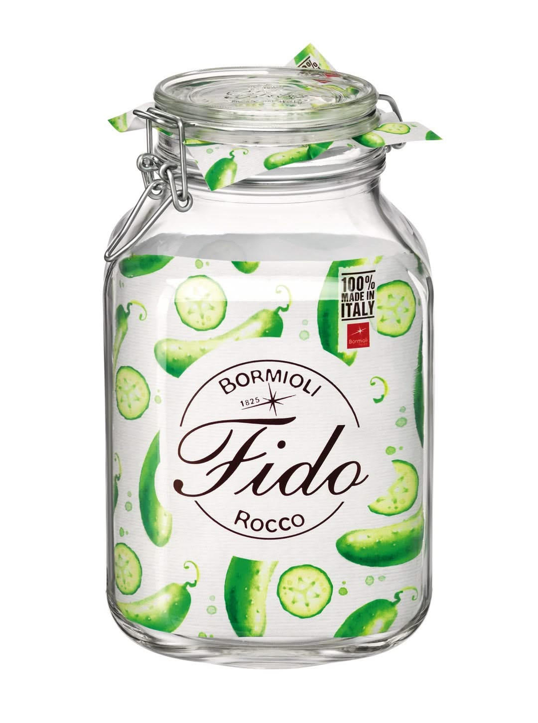 WECK-GLAS Weckglas Fido 14 x 14 cm / 3 Liter - Transparent, Glas (14/25/14cm) - Bormioli Rocco