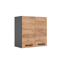 HÄNGESCHRANK R-Line Goldkraft Eiche 60 cm - Anthrazit/Eiche Wotan, Holzwerkstoff (60/60/31cm) - Vicco