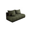 SOFA COCO MINI SCHLAFSOFA mit Bettfunktion, Anthology Stoffbezug, 2-Sitzer, freistehend, Größe: 205x105x97 cm,Grün - Waldgrün, Holz/Textil (205/97/105cm) - DomoHome