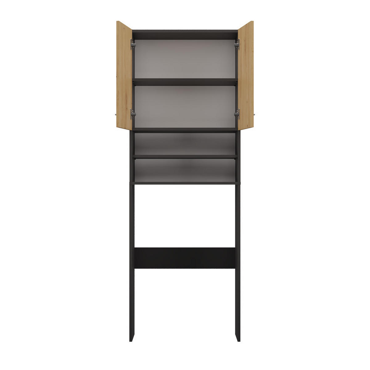 WASCHMASCHINENUMBAUSCHRANK Anthrazit, Artisan 64/180/30 - Anthrazit, Holzwerkstoff (64/180/30cm) - RAUMHIRSCH FURNITURE