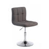 DREHSTUHL Stoff dunkelgrau - Chromfarben/Dunkelgrau, Textil/Metall (44/74/49cm) - CLP