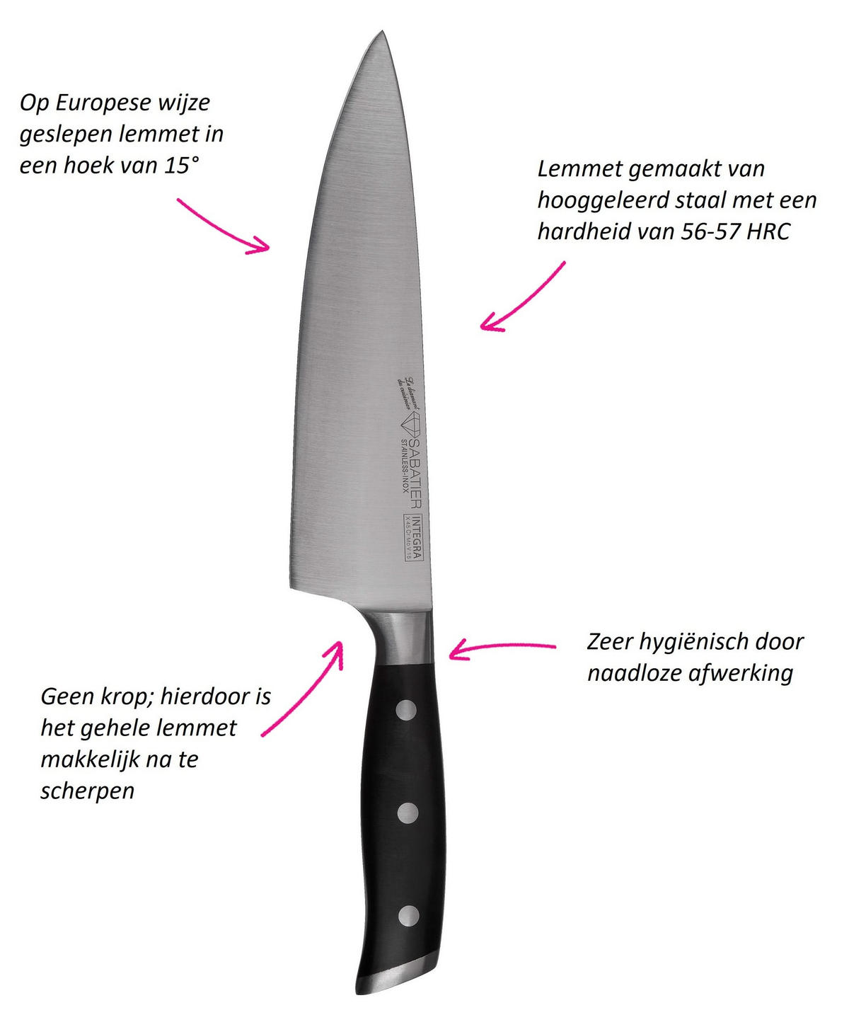 MESSERBLOCK Integra 9-teilig - Schwarz, Metall (10/30/35cm) - Diamant Sabatier
