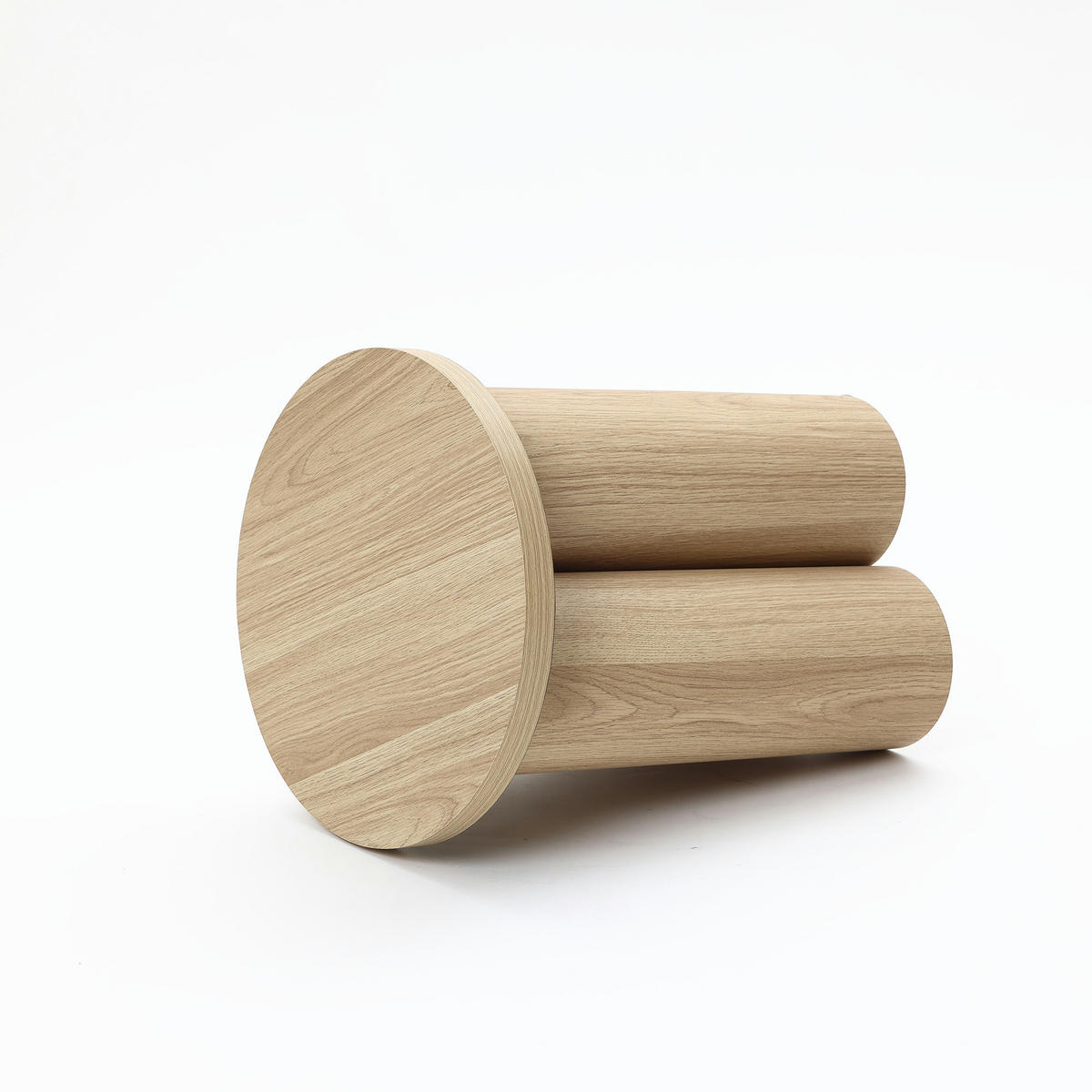 BEISTELLTISCH Rund, Holz | Ø40 x H50 cm - Braun, Holzwerkstoff (40/40/50cm) - Hometopia