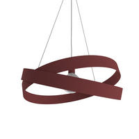 HÄNGELEUCHTE Soft D60 - Rot, Metall (60/60/16cm) - Lumicom