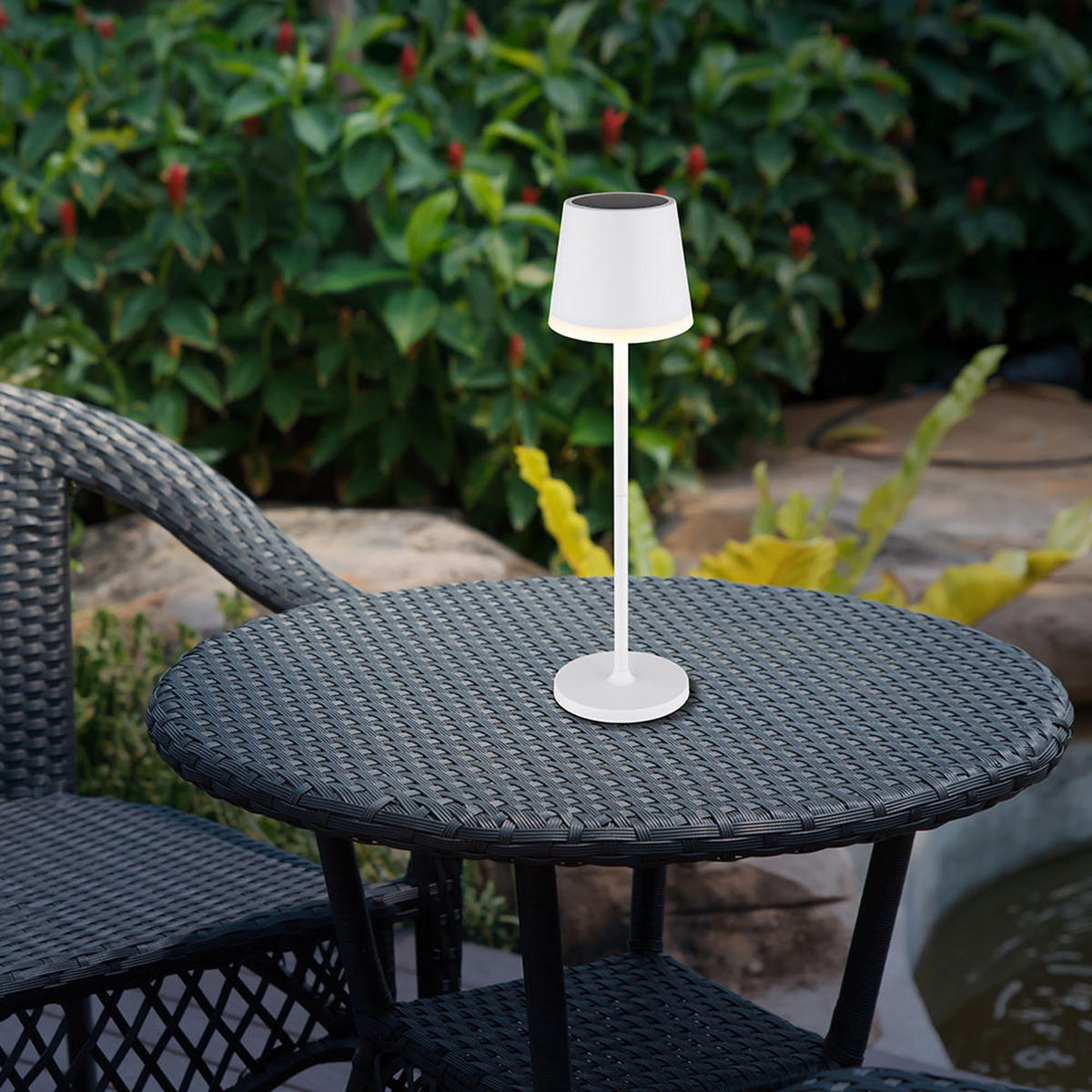 LED AUSSENLEUCHTE Metall Weiß 2er Set - Weiß, Metall (11/11/41cm) - Globo Lighting