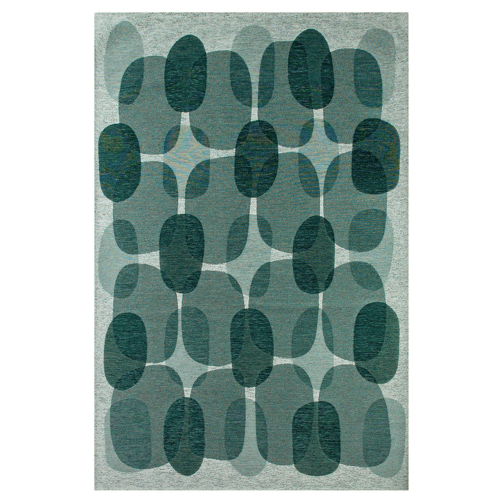 TEPPICH Cafe Green Eggs 170/240 cm - Blau, Textil (170/240cm) - Lola&Moi