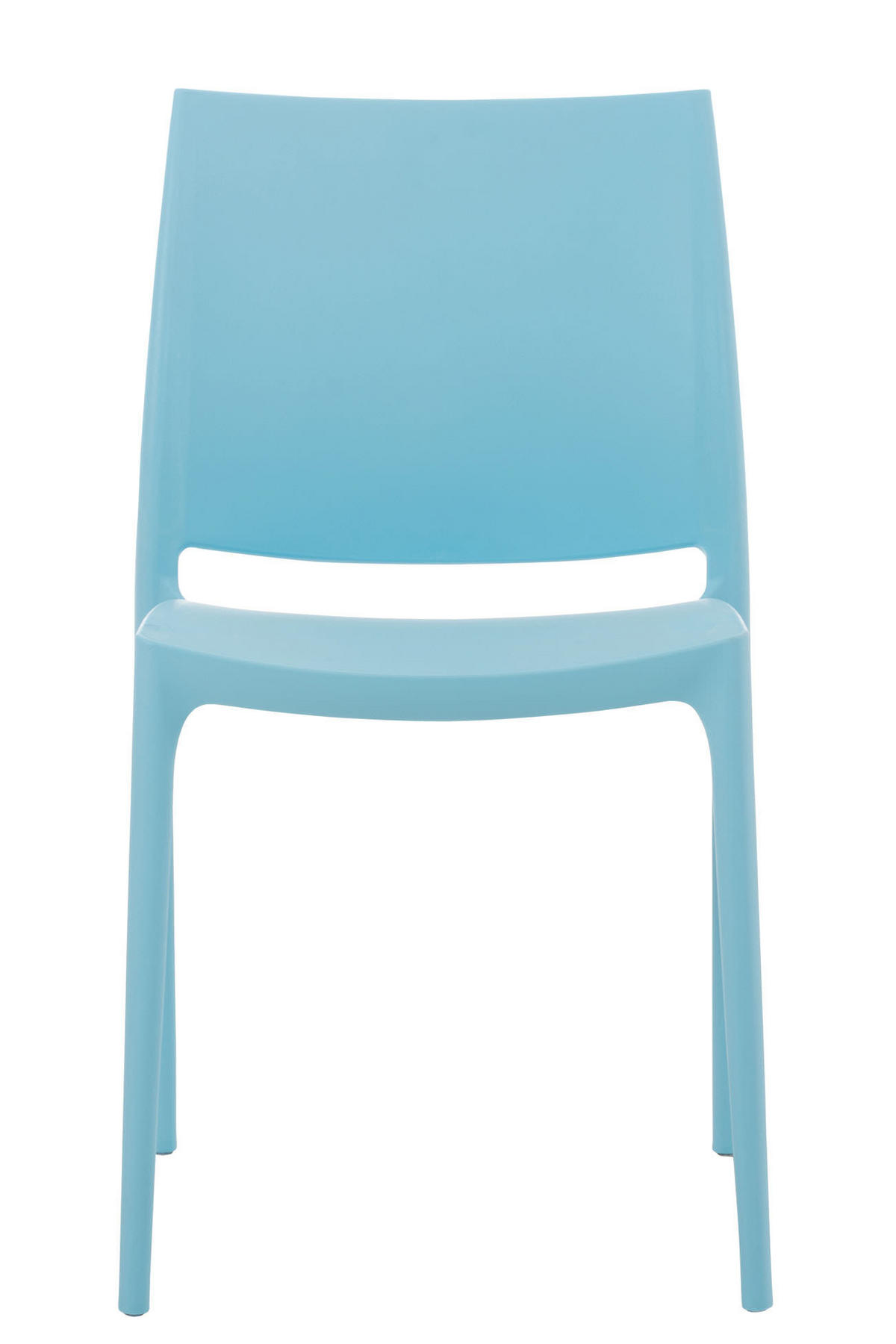 GARTENSTUHL 2er Set Kunststoff hellblau - Hellblau, Kunststoff (44/81/50cm) - CLP