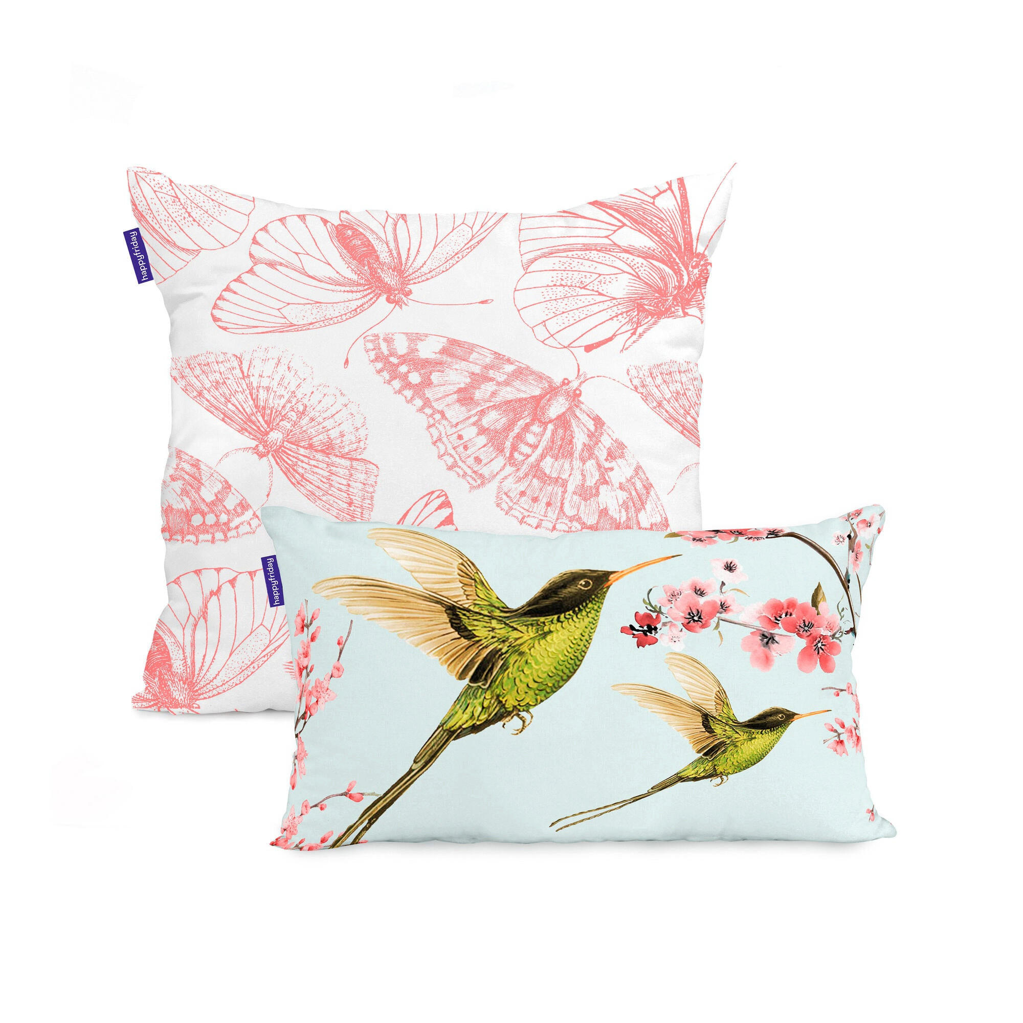 KISSENBEZUG chinoiserie 50x50 + 50x30 cm mehrfarbig - Multicolor, Textil (50/50cm) - Happy Friday