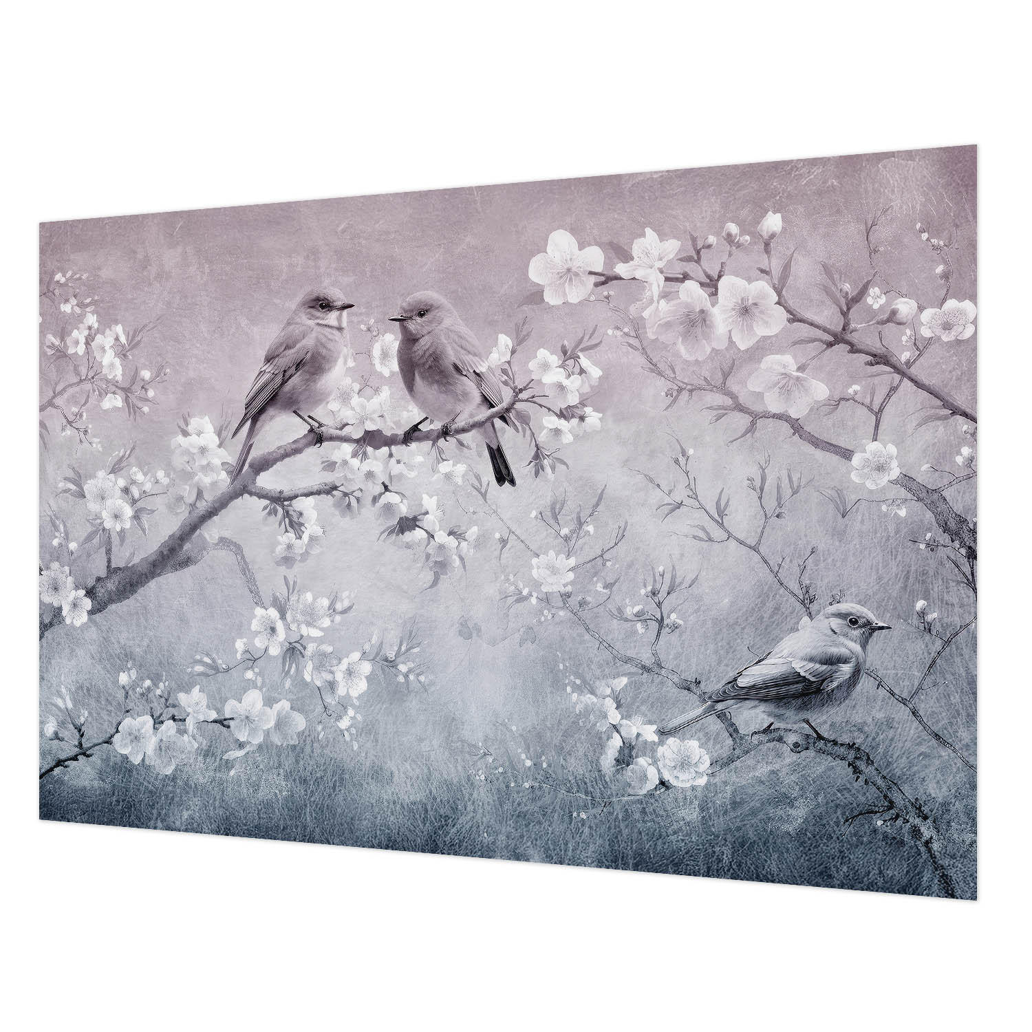 FOTOTAPETE 152x104 cm - Subtile Natur - Grau, Textil (152/104cm) - Wallfluent