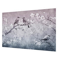 FOTOTAPETE 152x104 cm - Subtile Natur - Grau, Textil (152/104cm) - Wallfluent