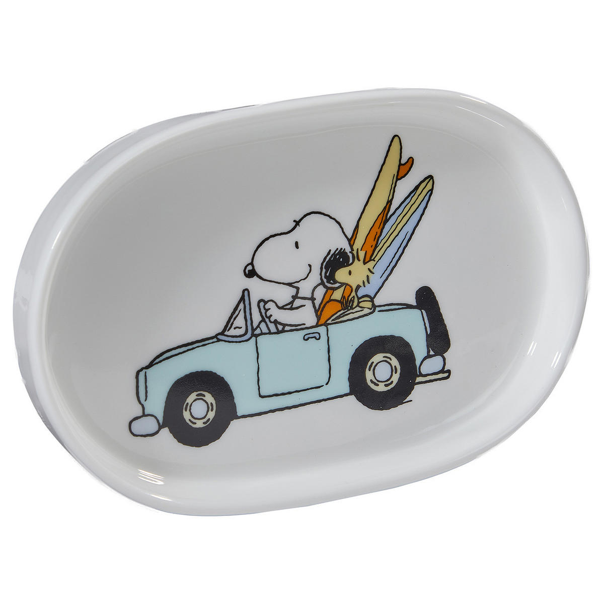DEKOTELLER Peanuts Snoopy im Cabriot - Weiß, Keramik (2cm) - Butlers