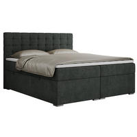 BOXBETT SUSAN 120/200 Dunkelgrau Struktur - H3 - Dunkelgrau, Holz/Textil (120/200cm) - MKS