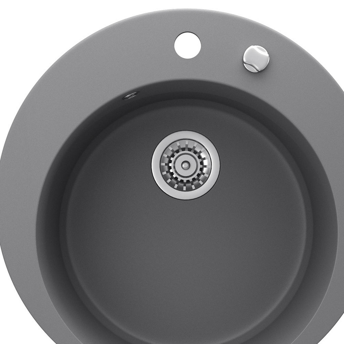 UMYVADLO Šedá - tmavě šedá, keramika (50.5/19/50.5cm) - Bergstroem