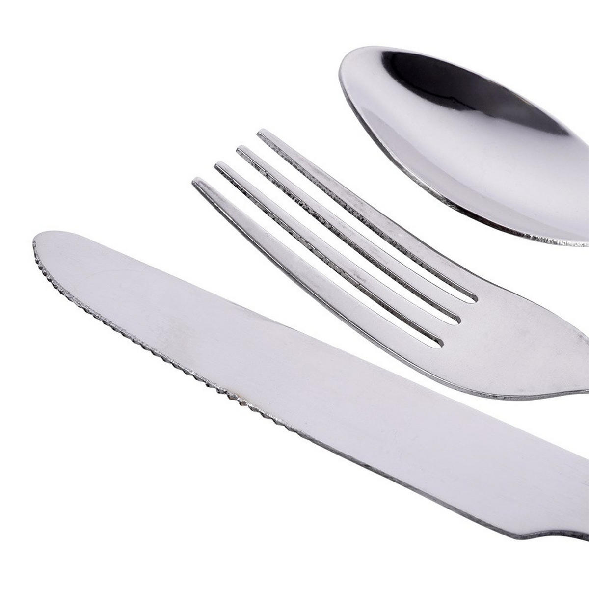 STAHLBESTECKSET 3-teilig. - Silberfarben, Metall - Excellent Houseware