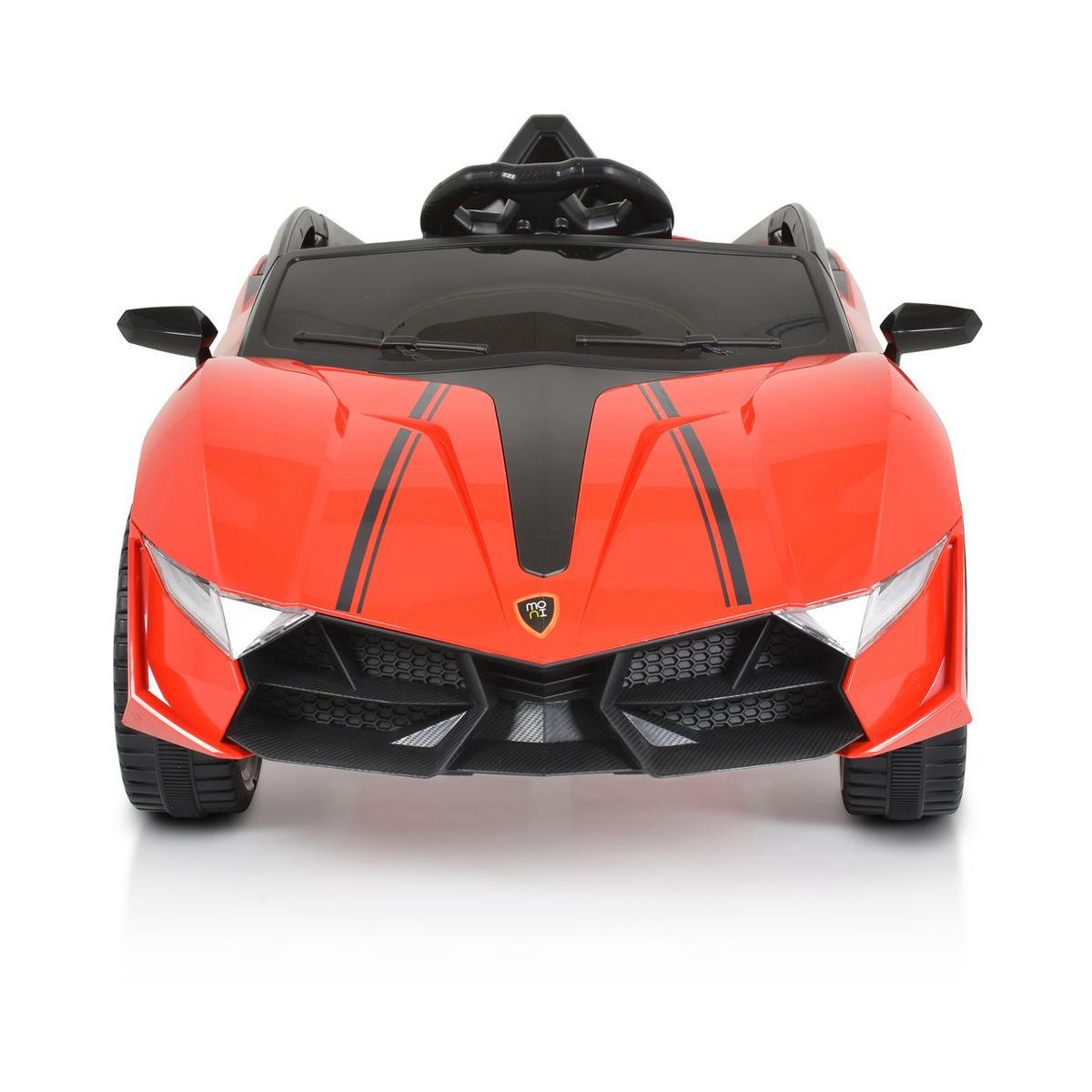 ELEKTROAUTO Cordoba MP3 rot Anschluss, Fernbedienung, Gurt, Bluetooth - Rot, Kunststoff (113/66/47cm) - Moni