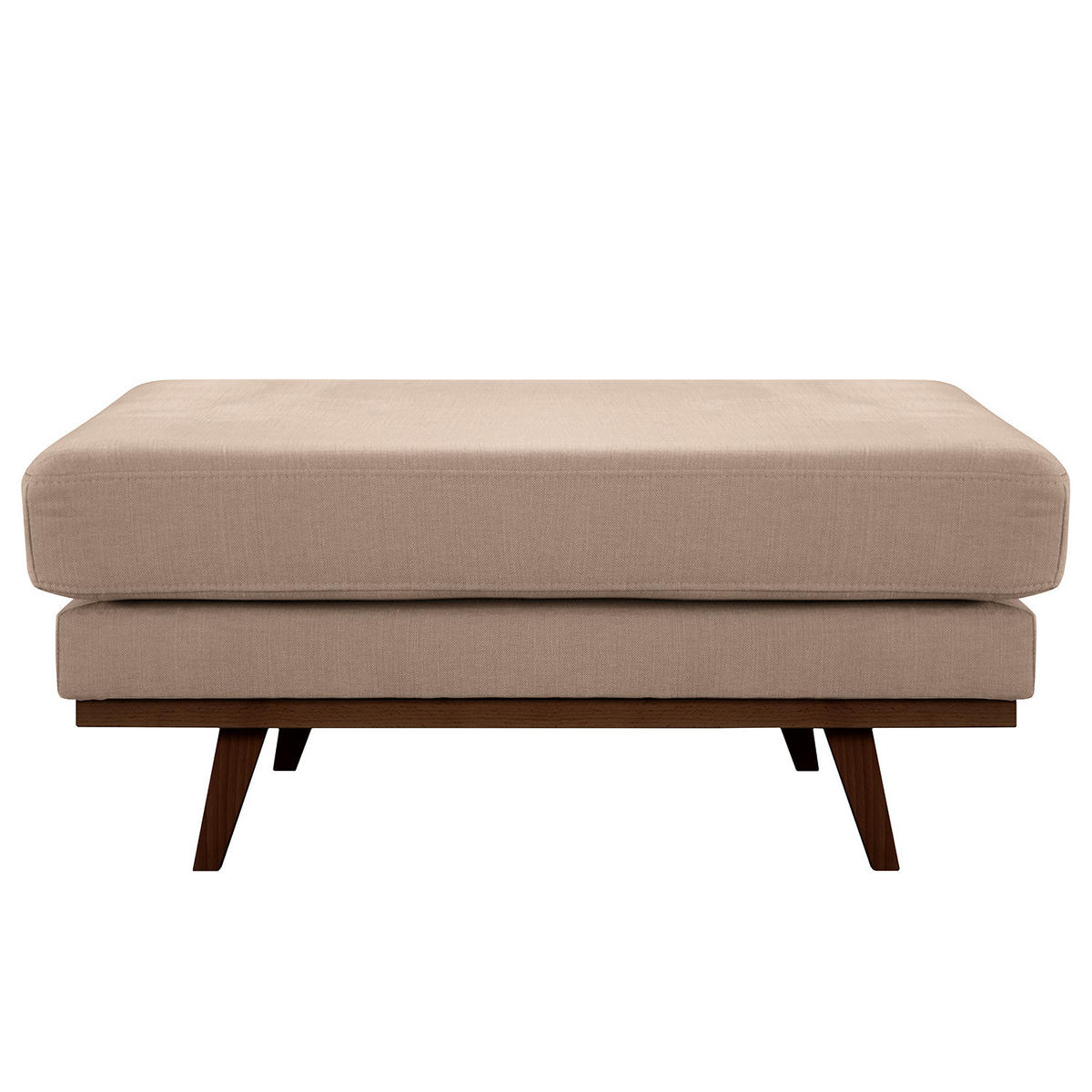 POLSTERHOCKER - Taupe/Buchefarben, Textil (85/43/60cm) - home24