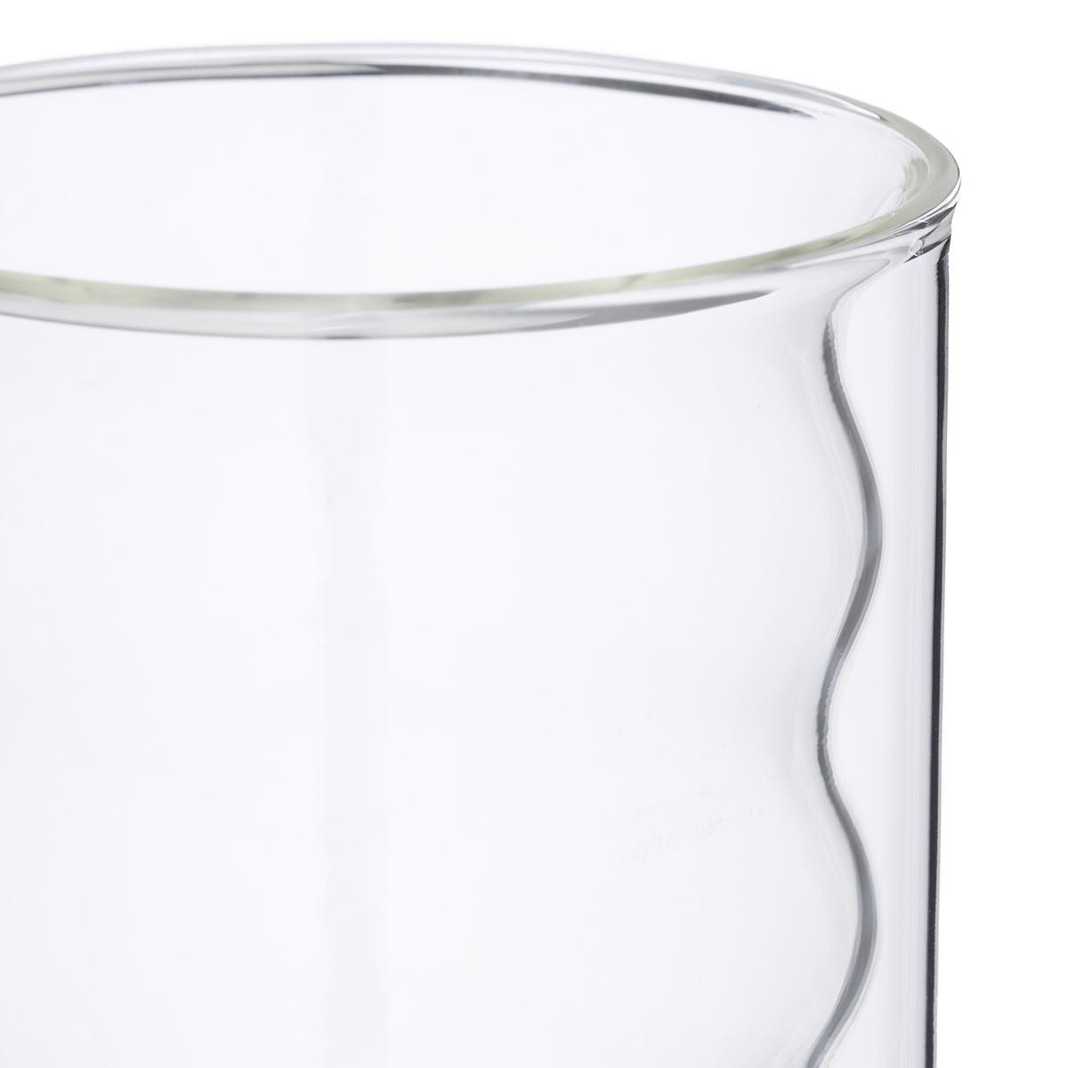 LATTE Macchiato Gläser - Transparent, Glas/Metall (8/12/8cm) - Relaxdays